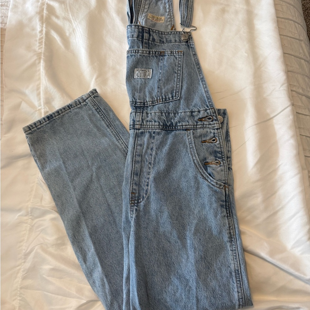Levi’s Blue Denim Overalls - Picture 2 of 4